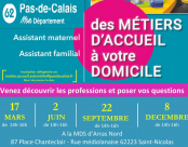 La MDS ARRAS Nord organise 4 réunions afin d'informer le public sur l'exercice des professions de l'accueil à domicile, le 17/03/2025.